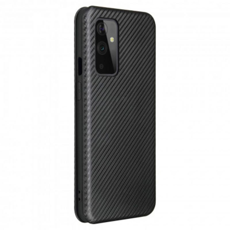 Flipové Puzdro OnePlus 9 Kožené Puzdro Silikónový Uhlík