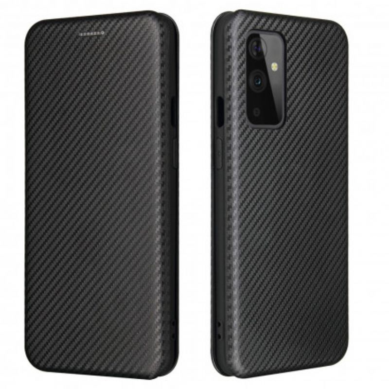 Flipové Puzdro OnePlus 9 Kožené Puzdro Silikónový Uhlík