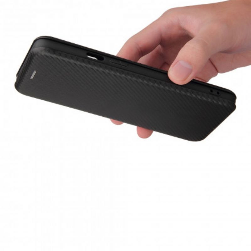 Flipové Puzdro OnePlus 9 Kožené Puzdro Silikónový Uhlík