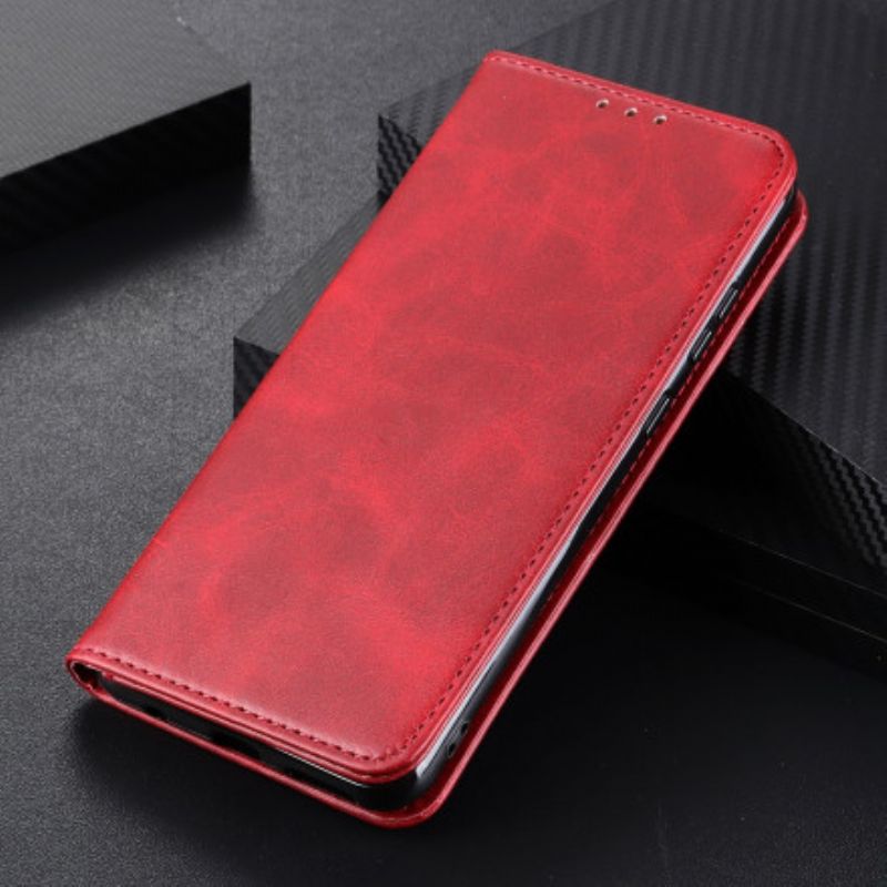 Flipové Puzdro OnePlus 9 Kožené Puzdro Triezva Štiepaná Koža