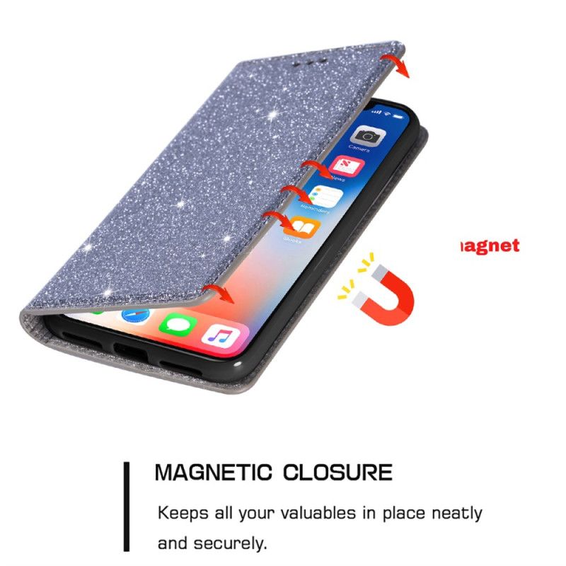 Flipové Puzdro iPhone 16 Pro Kryt Na Mobil Trblietky