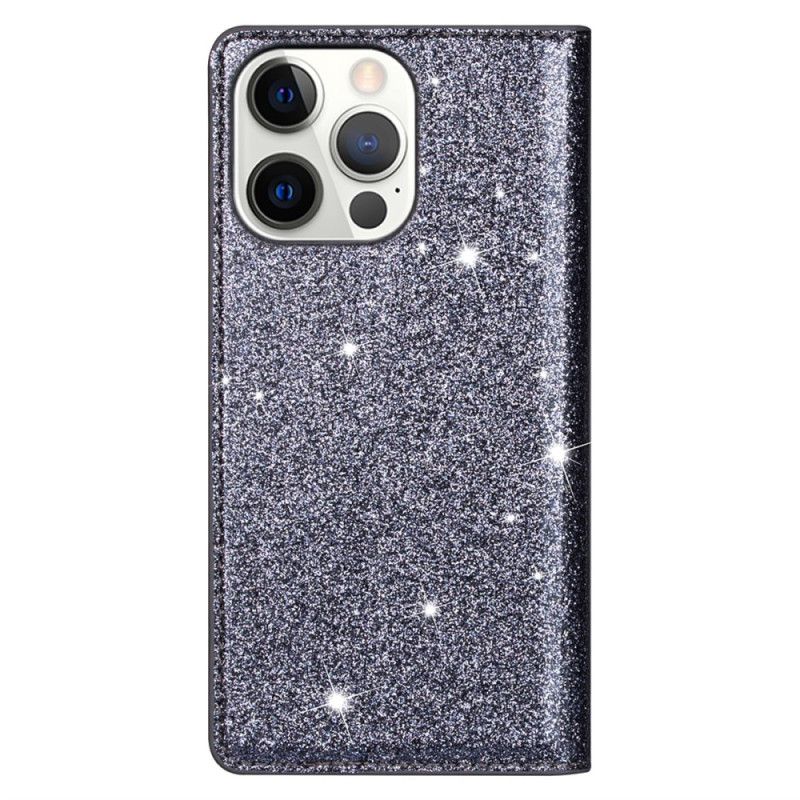 Flipové Puzdro iPhone 16 Pro Kryt Na Mobil Trblietky