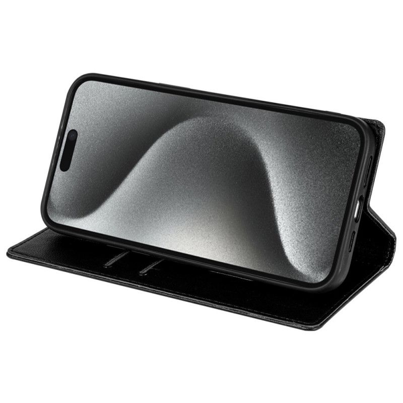 Kožené Puzdro iPhone 16 Pro Kožený Efekt