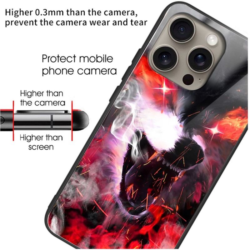 Kryt iPhone 16 Pro Kryt Na Mobil Tvrdené Sklo Fierce Wolf