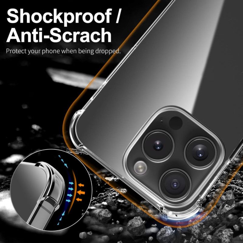 Kryt iPhone 16 Pro Transparentná Nárazuvzdorná