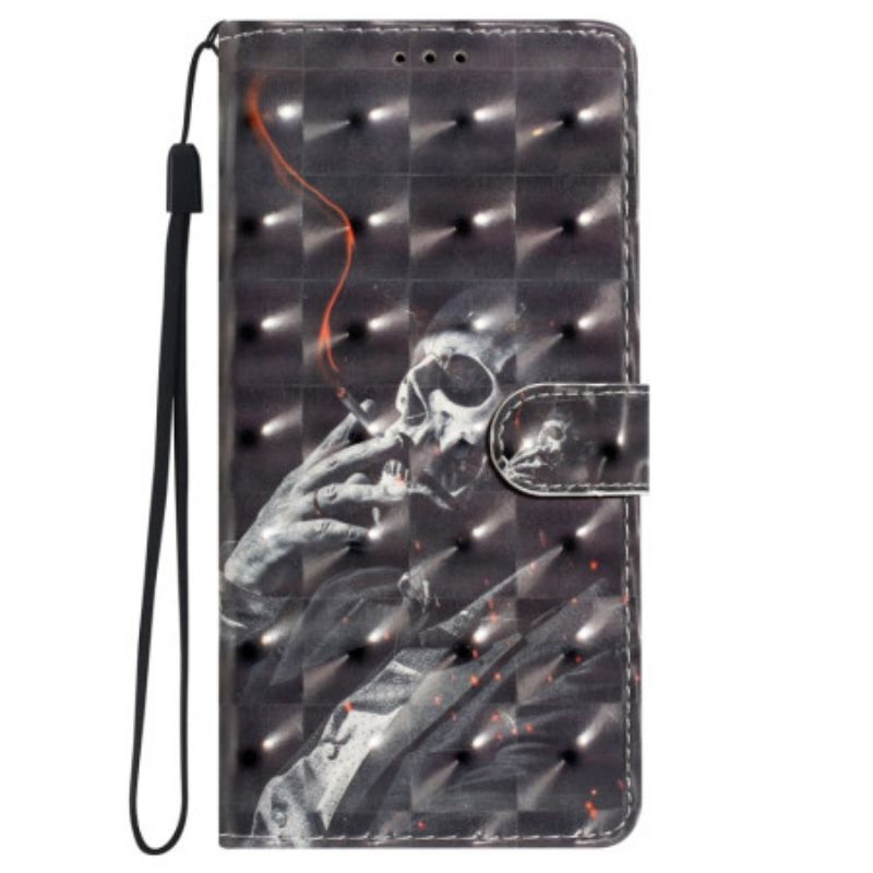 Puzdro iPhone 16 Pro Fajčiarska Kostra S Popruhom