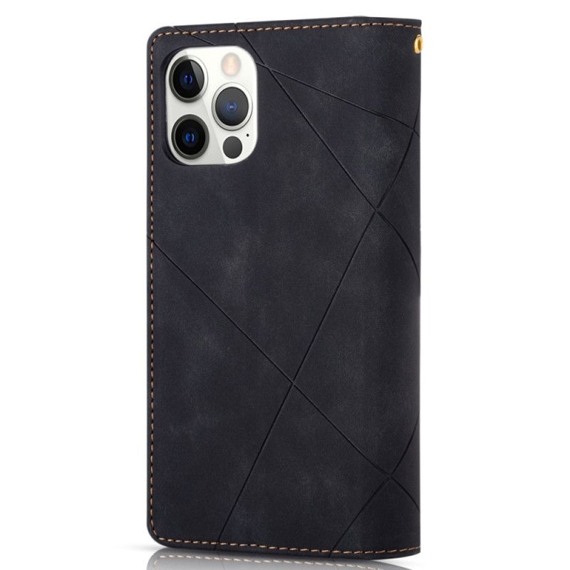 Puzdro iPhone 16 Pro Geometrický Vzor Peňaženky
