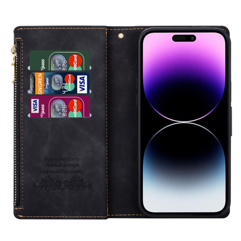 Puzdro iPhone 16 Pro Geometrický Vzor Peňaženky