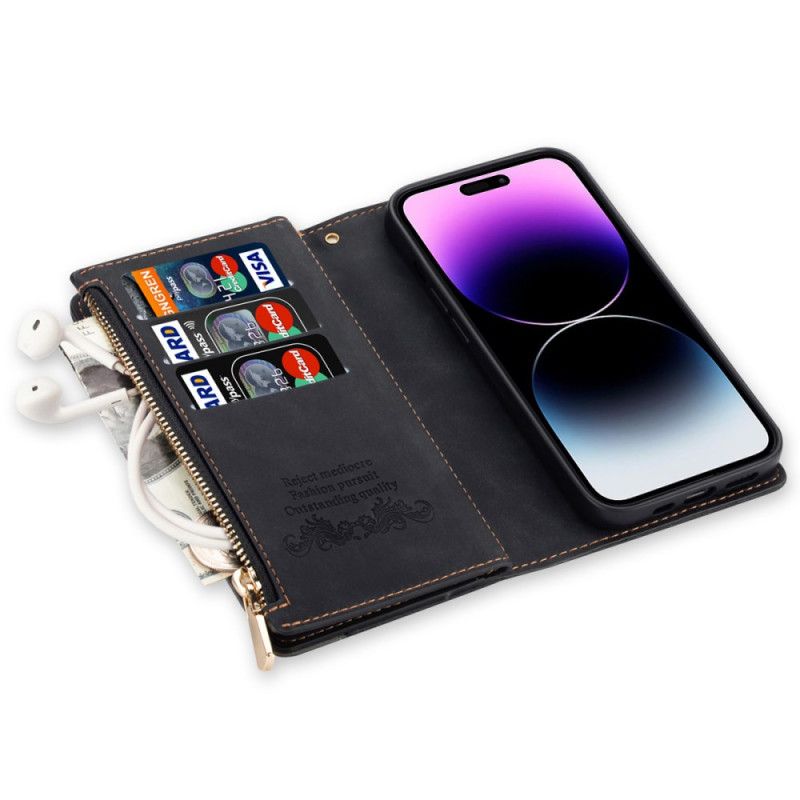 Puzdro iPhone 16 Pro Geometrický Vzor Peňaženky