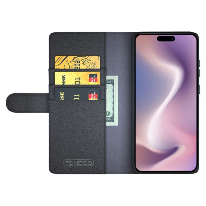 Puzdro Na iPhone 16 Pro Pravá Koža