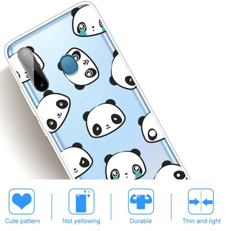 Kryt Samsung Galaxy M11 Bezšvové Sentimentálne Pandy