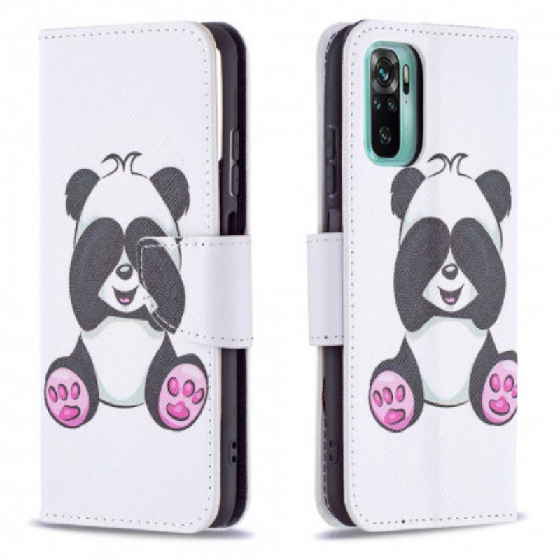 Kožené Puzdro Poco M5s Panda Zábava