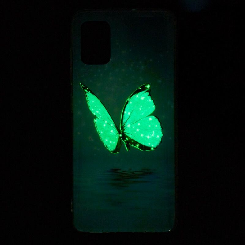 Kryt Poco M5s Fluorescenčný Modrý Motýľ