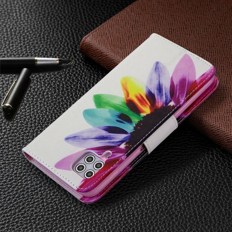 Flipové Puzdro Huawei P40 Lite Akvarelový Kvet