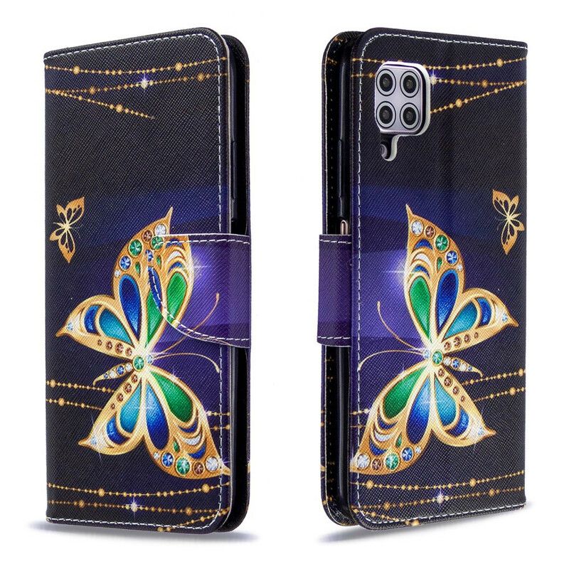 Kožené Puzdro Huawei P40 Lite Motýlí Králi