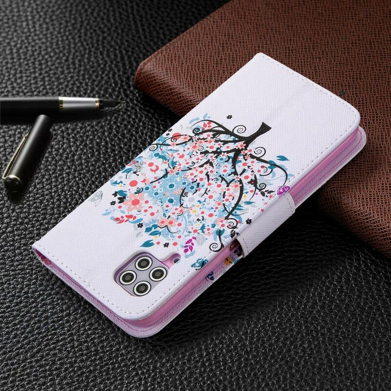 Kožené Puzdro Huawei P40 Lite Rozkvitnutý Strom