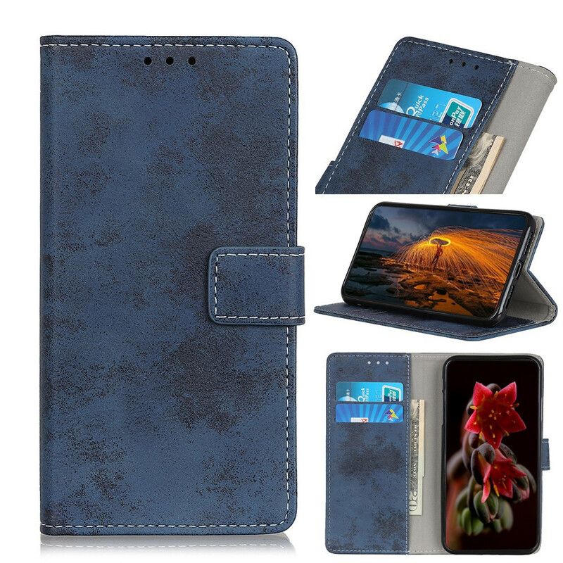 Peňaženkový Kryt OnePlus 8 Vintage Kožený Efekt