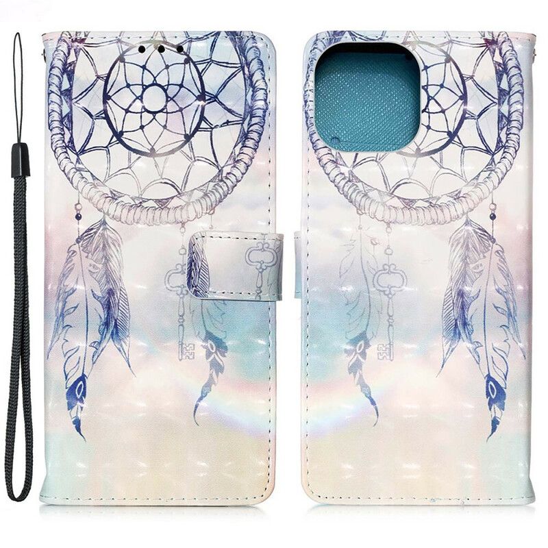 Flipové Puzdro iPhone 13 Pro Akvarelový Lapač Snov
