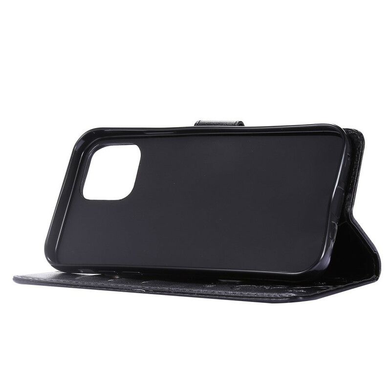 Flipové Puzdro iPhone 13 Pro Popruhové Grafické Kvety