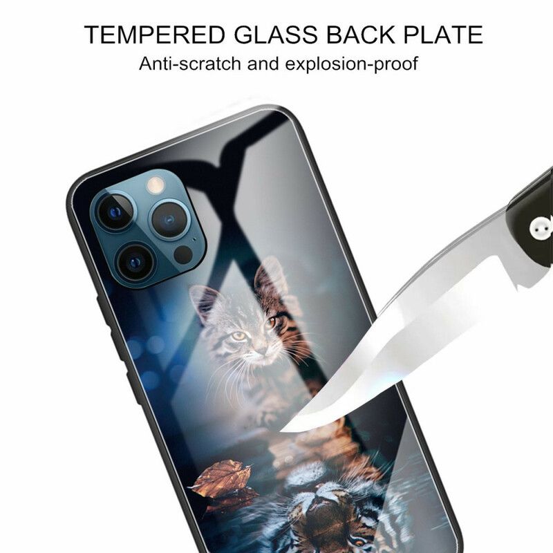 Kryt iPhone 13 Pro Moje Tigrované Tvrdené Sklo