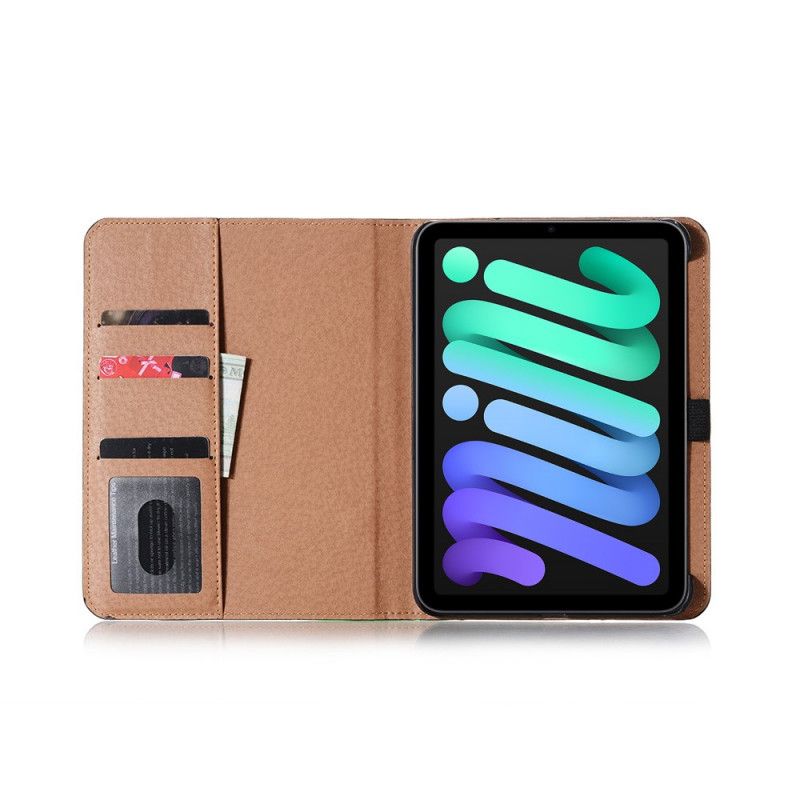 Flipové Puzdro iPad Mini 6 (2021) Vintage Nity Z Umelej Kože