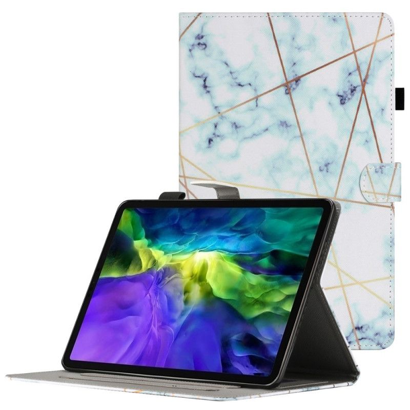 Kožené Puzdro iPad Mini 6 (2021) Mramorová Geometria