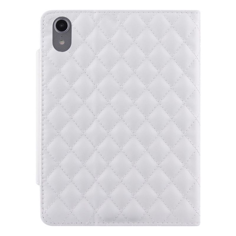Kožené Puzdro iPad Mini 6 (2021) Prešívaná Umelá Koža S Remienkom