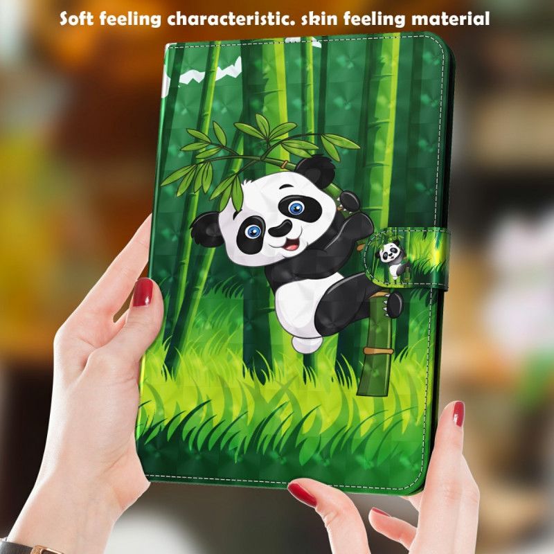 Kožené Puzdro iPad Mini 6 (2021) Svetlá Škvrna Panda