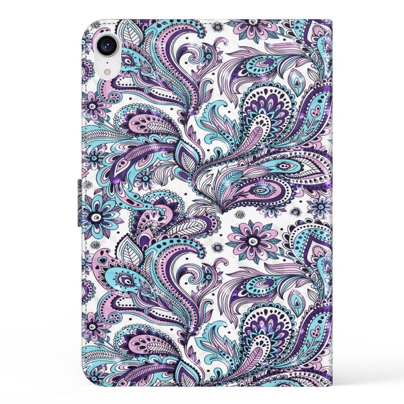 Kožené Puzdro iPad Mini 6 (2021) Svetlý Bodový Vzor Paisley
