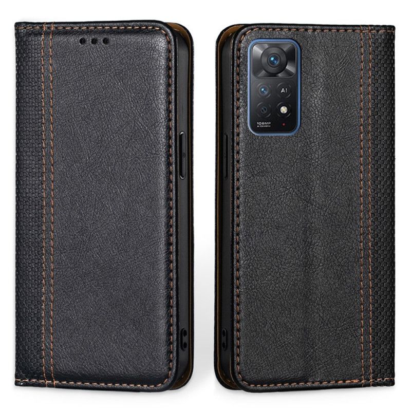 Flipové Puzdro Xiaomi Redmi Note 11 Pro / 11 Pro 5G Kožené Puzdro Efekt Textúrovanej Kože