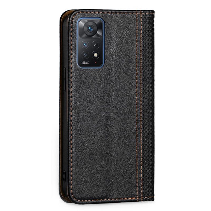 Flipové Puzdro Xiaomi Redmi Note 11 Pro / 11 Pro 5G Kožené Puzdro Efekt Textúrovanej Kože