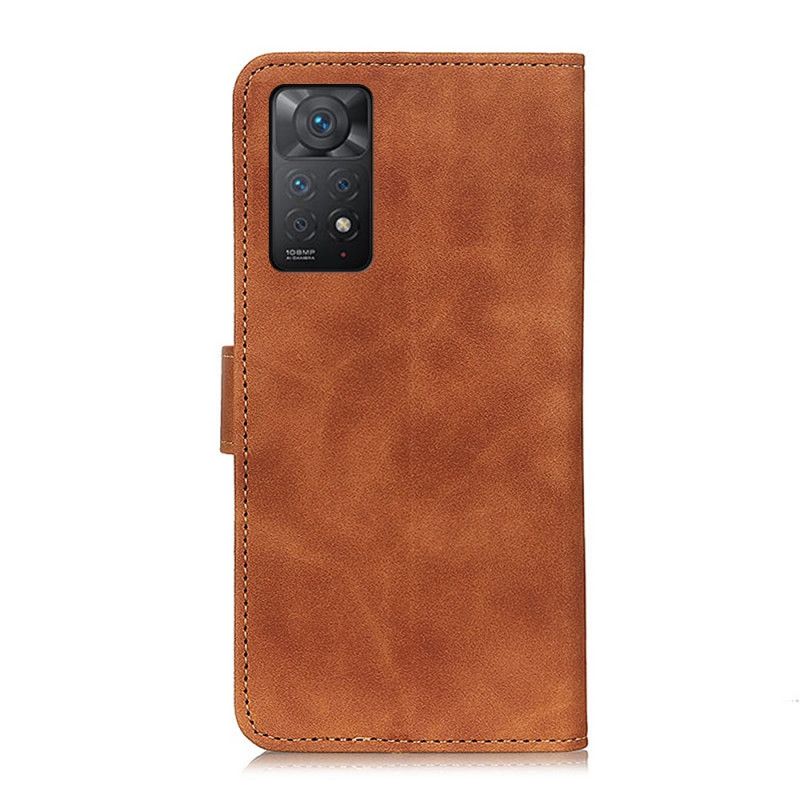 Kožené Puzdro Xiaomi Redmi Note 11 Pro / 11 Pro 5G Khazneh Vintage Kožený Efekt