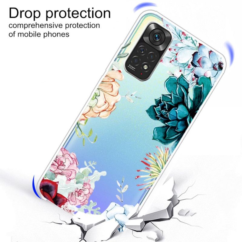 Kryt Xiaomi Redmi Note 11 Pro / 11 Pro 5G Akvarelové Kvety