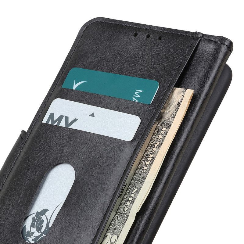 Peňaženkový Kryt Xiaomi Redmi Note 11 Pro / 11 Pro 5G Obojstranná Spona S Koženým Efektom