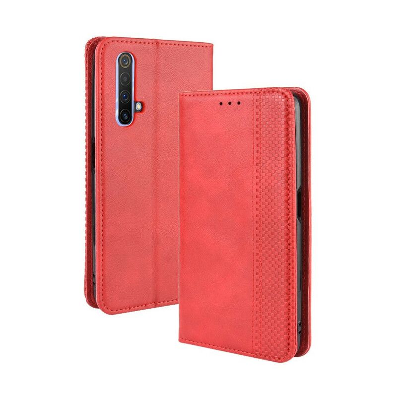 Flipové Puzdro Realme X50 Kožené Puzdro Štylizovaný Efekt Vintage Kože