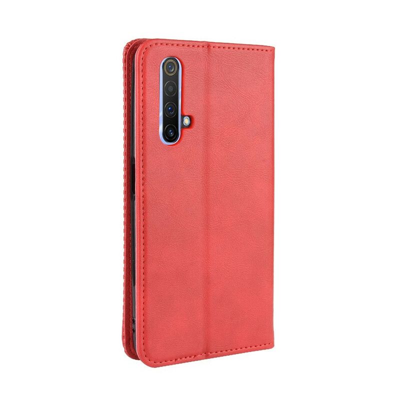 Flipové Puzdro Realme X50 Kožené Puzdro Štylizovaný Efekt Vintage Kože