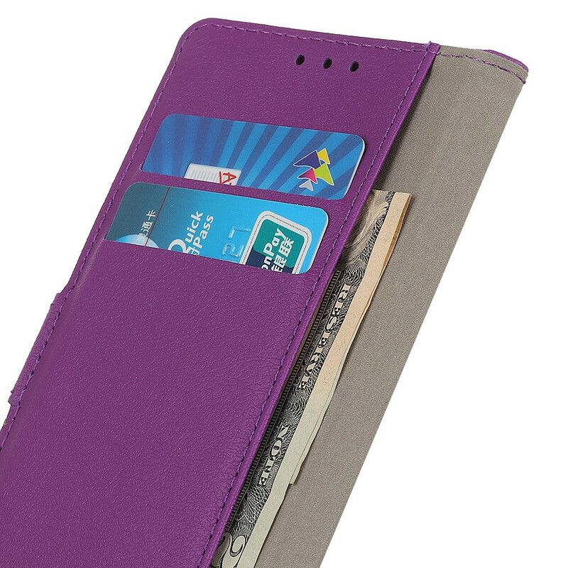 Kožené Puzdro Realme X50 Klasický Kožený Efekt