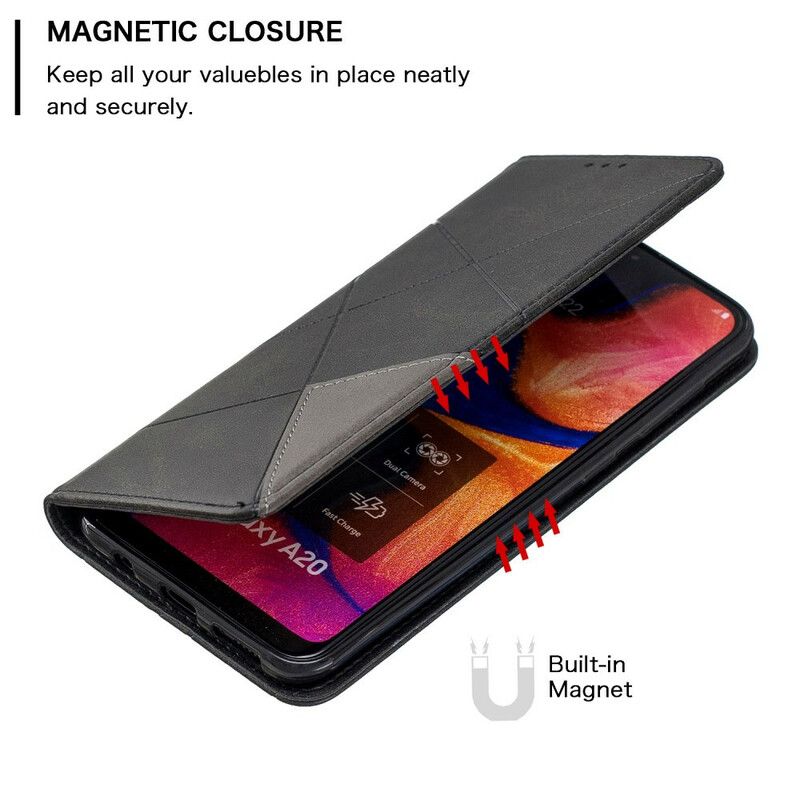 Flipové Puzdro Samsung Galaxy A30 Kožené Puzdro Umelecký Štýl