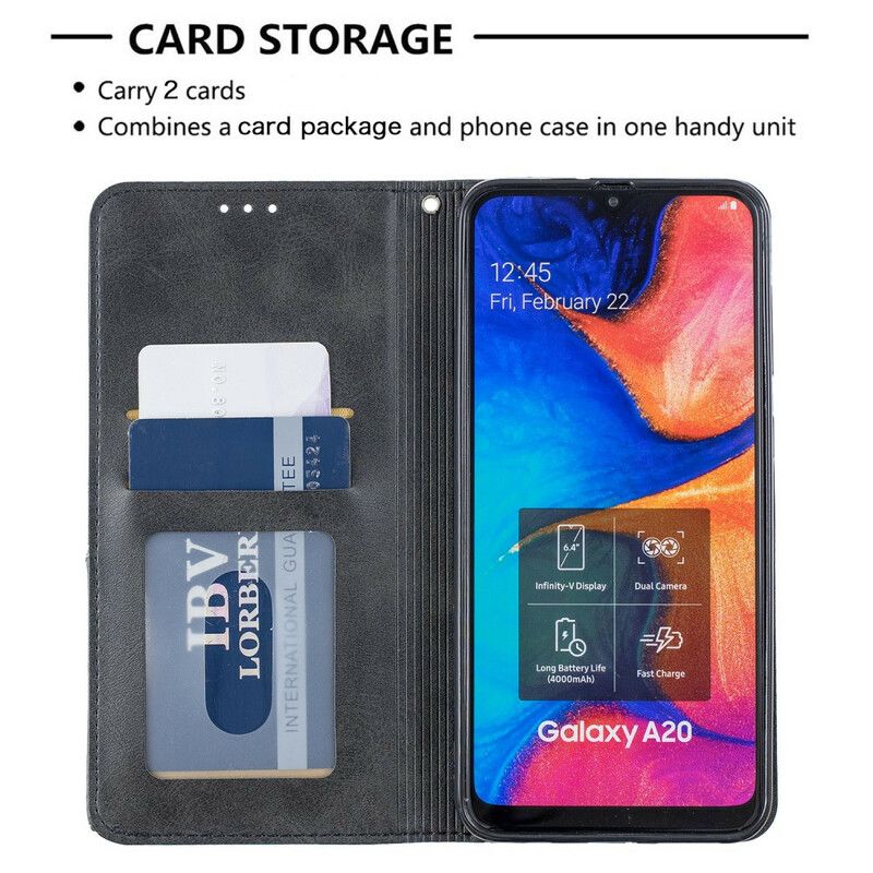 Flipové Puzdro Samsung Galaxy A30 Kožené Puzdro Umelecký Štýl