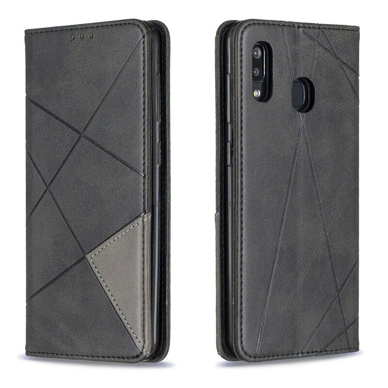 Flipové Puzdro Samsung Galaxy A30 Kožené Puzdro Umelecký Štýl