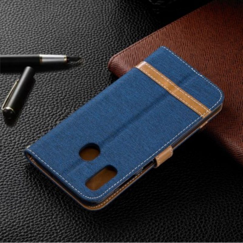 Kožené Puzdro Samsung Galaxy A30 Efekt Látky A Kože