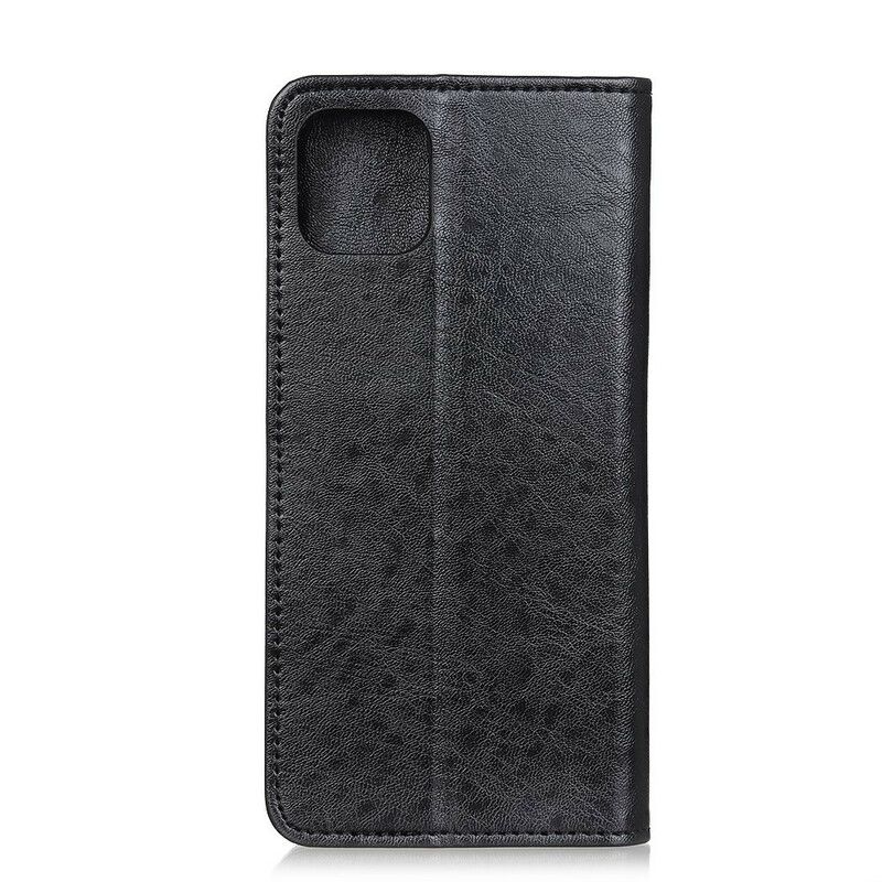 Flipové Puzdro iPhone 11 Kožené Puzdro Delená Koža Verzia