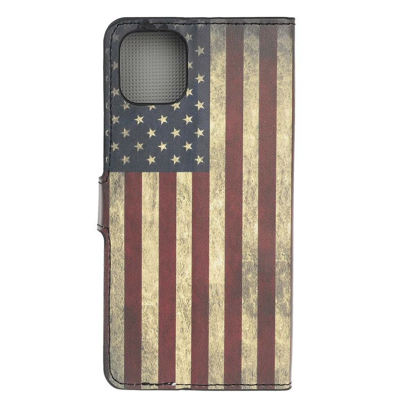 Kožené Puzdro iPhone 11 Vlajka Usa