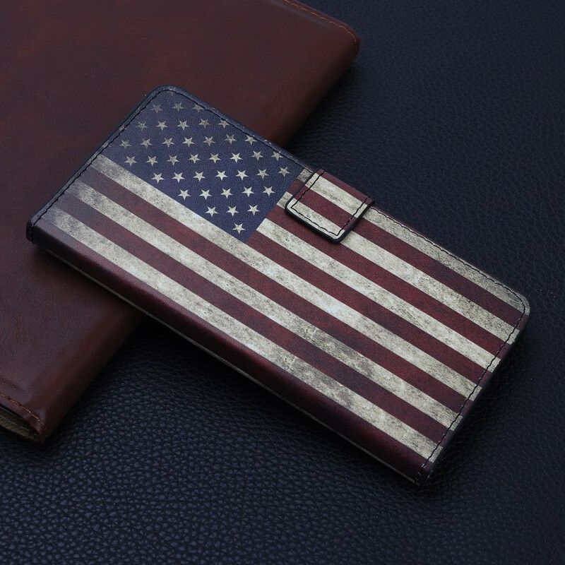 Kožené Puzdro iPhone 11 Vlajka Usa