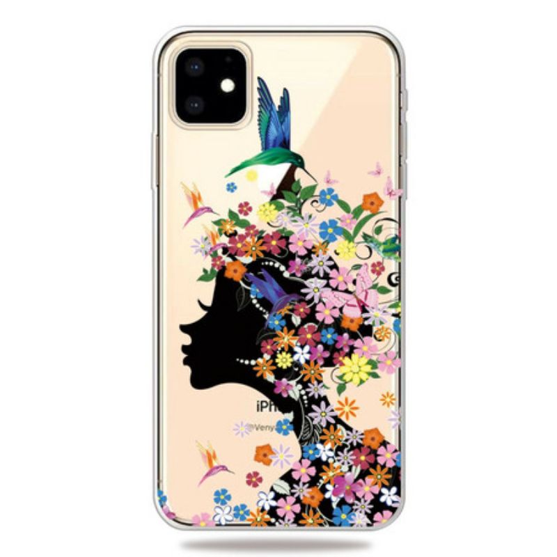 Kryt iPhone 11 Krásna Kvetinová Hlava