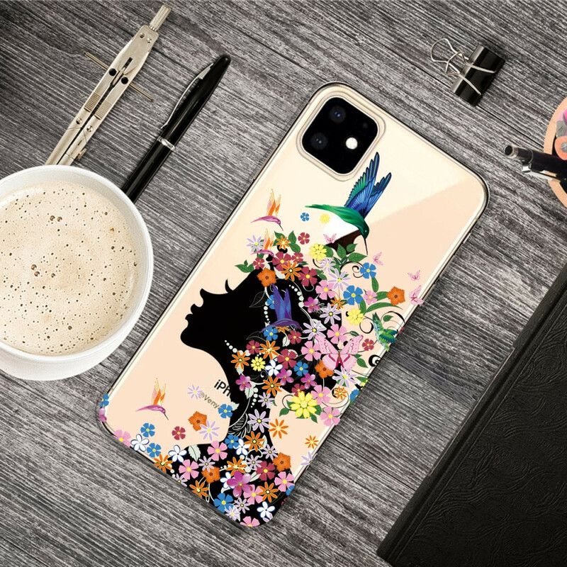 Kryt iPhone 11 Krásna Kvetinová Hlava