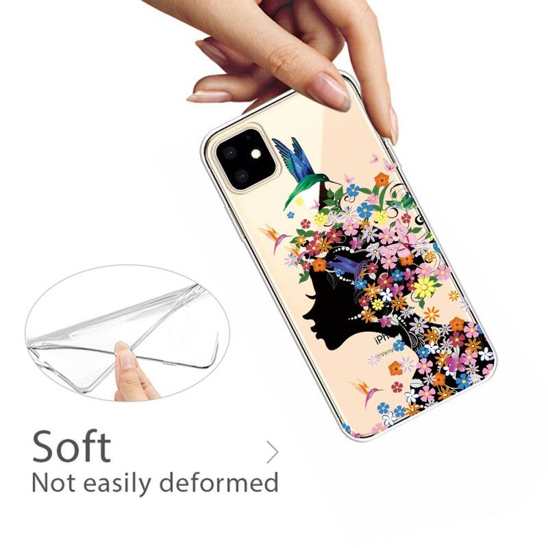 Kryt iPhone 11 Krásna Kvetinová Hlava