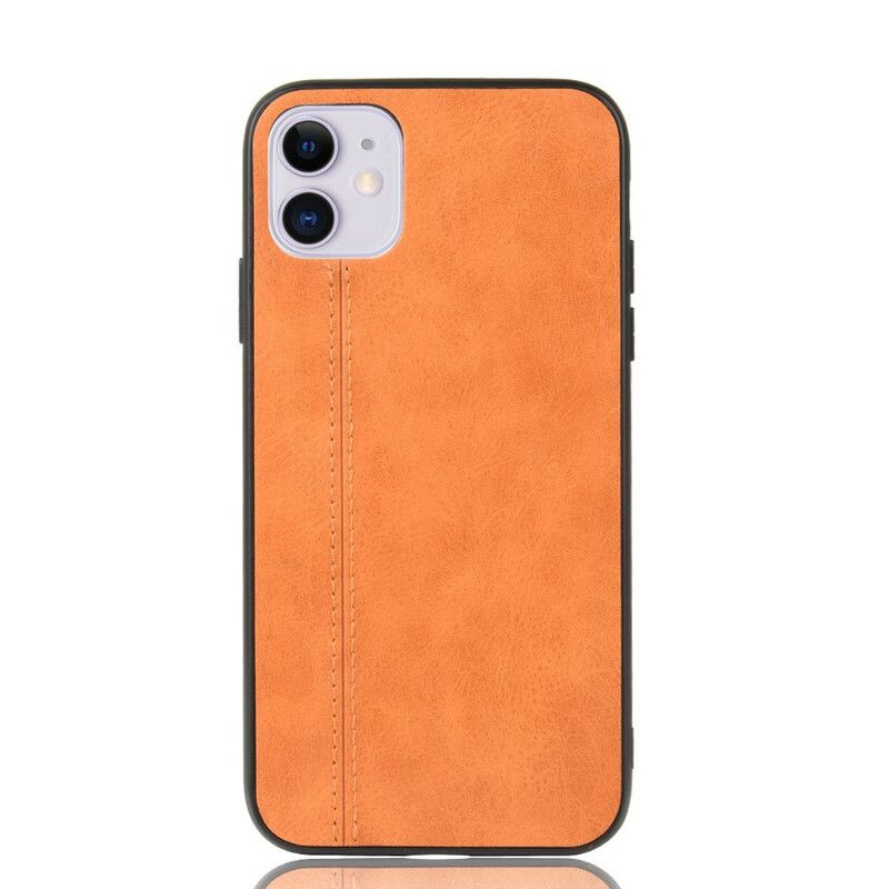 Kryt iPhone 11 Štýlové Prešívanie Kože