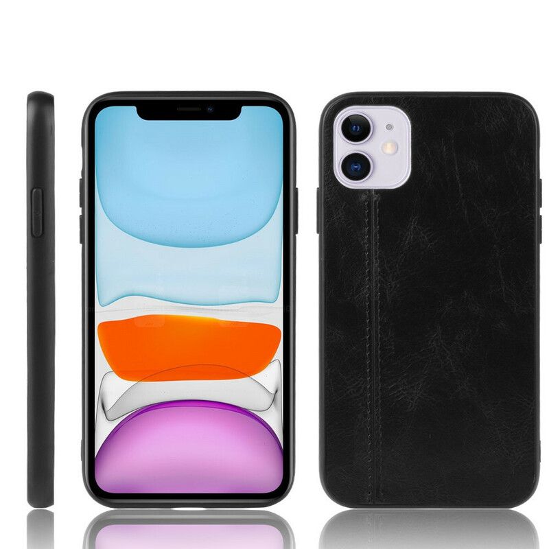Kryt iPhone 11 Štýlové Prešívanie Kože
