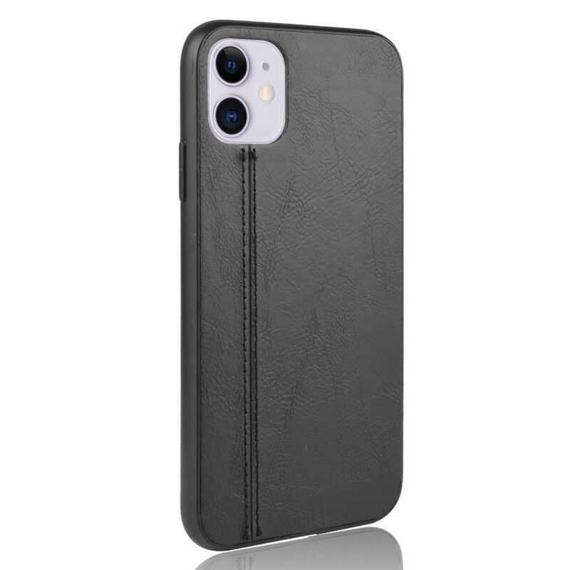 Kryt iPhone 11 Štýlové Prešívanie Kože
